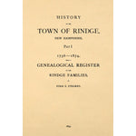 History of the town of Rindge, New Hampshire