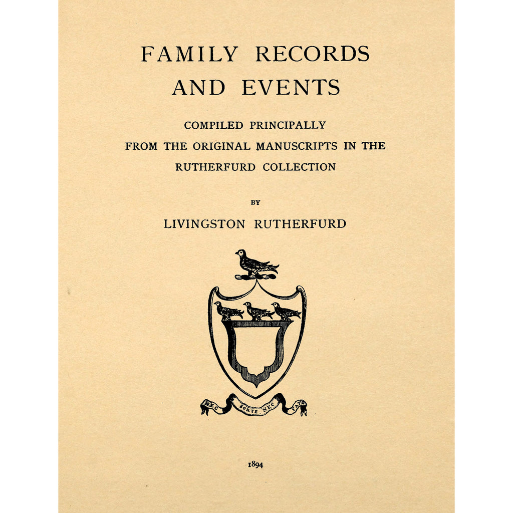 Family Records and Events,