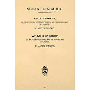 Sargent Genealogy: