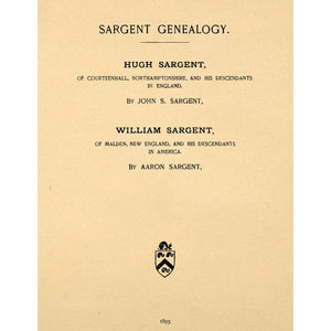 Sargent Genealogy: