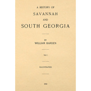 A History Of Savannah And South Georgia