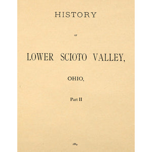 History Of Lower Scioto Valley Ohio