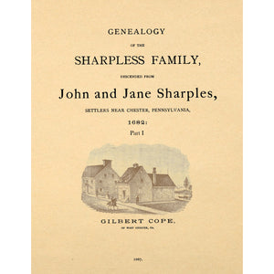 Genealogy Of The Sharpless Family