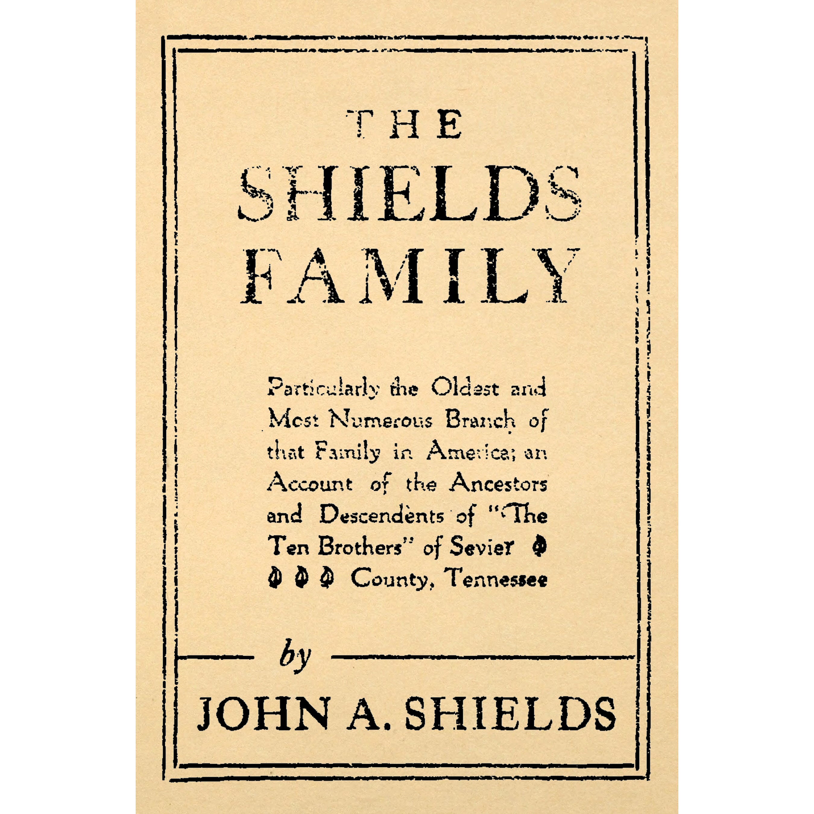 The Shields Family;