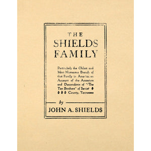 The Shields Family;