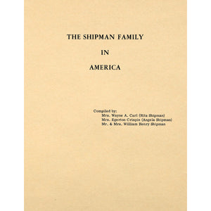 The Shipman Family in America