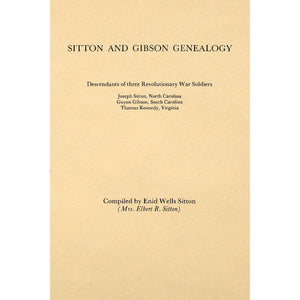 Sitton and Gibson genealogy