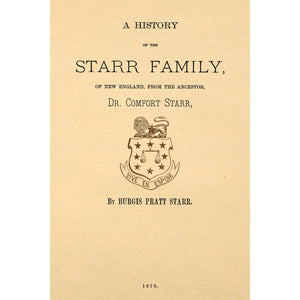 A history of the Starr family of New England