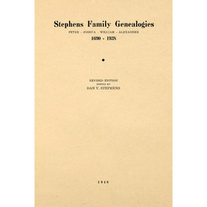 Stephens Family Genealogies