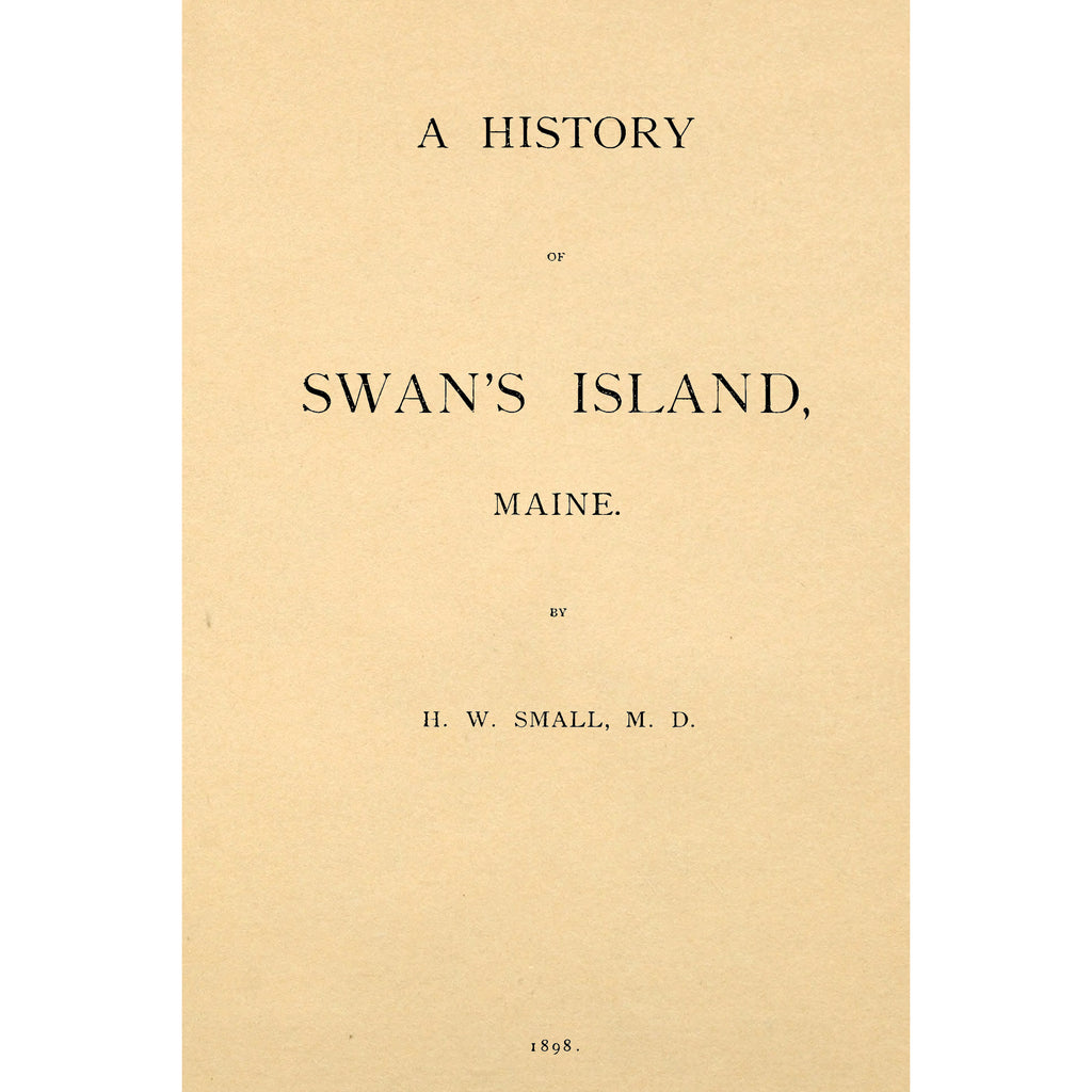 A history of Swan's Island,Maine