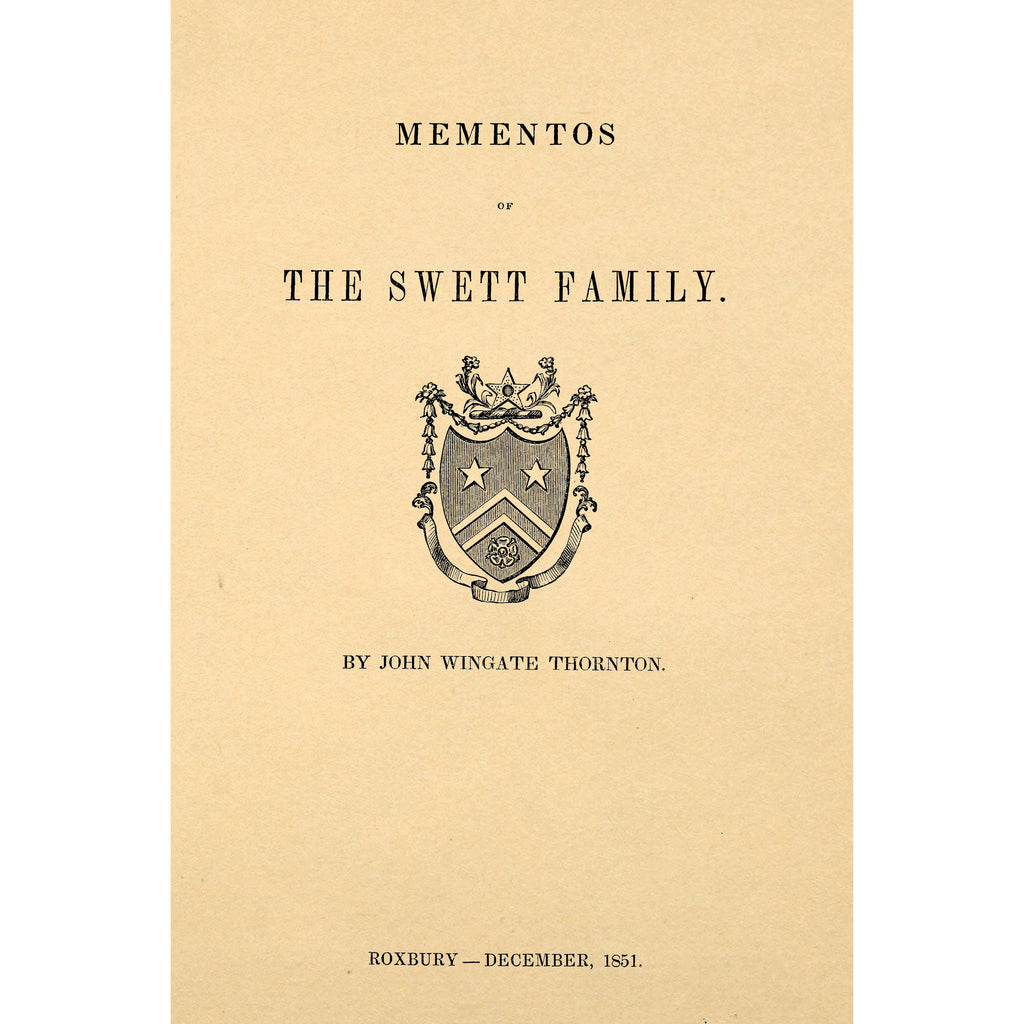 Mementos of the Swett family