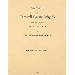 Annals Of Tazewell County, Virginia