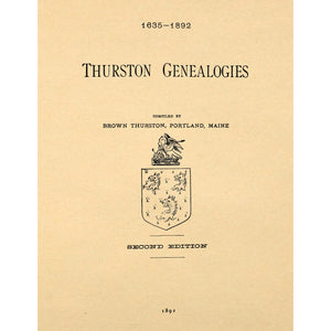Thurston Genealogies 1635 -- 1892