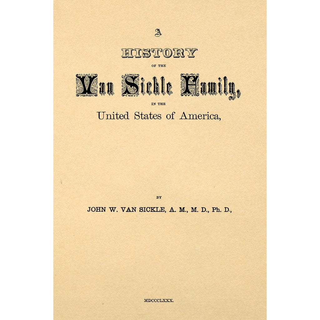 A History of the Van Sickle Family,
