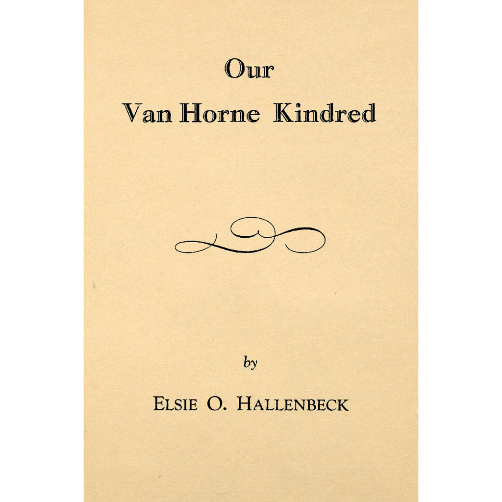 Our Van Horne kindred