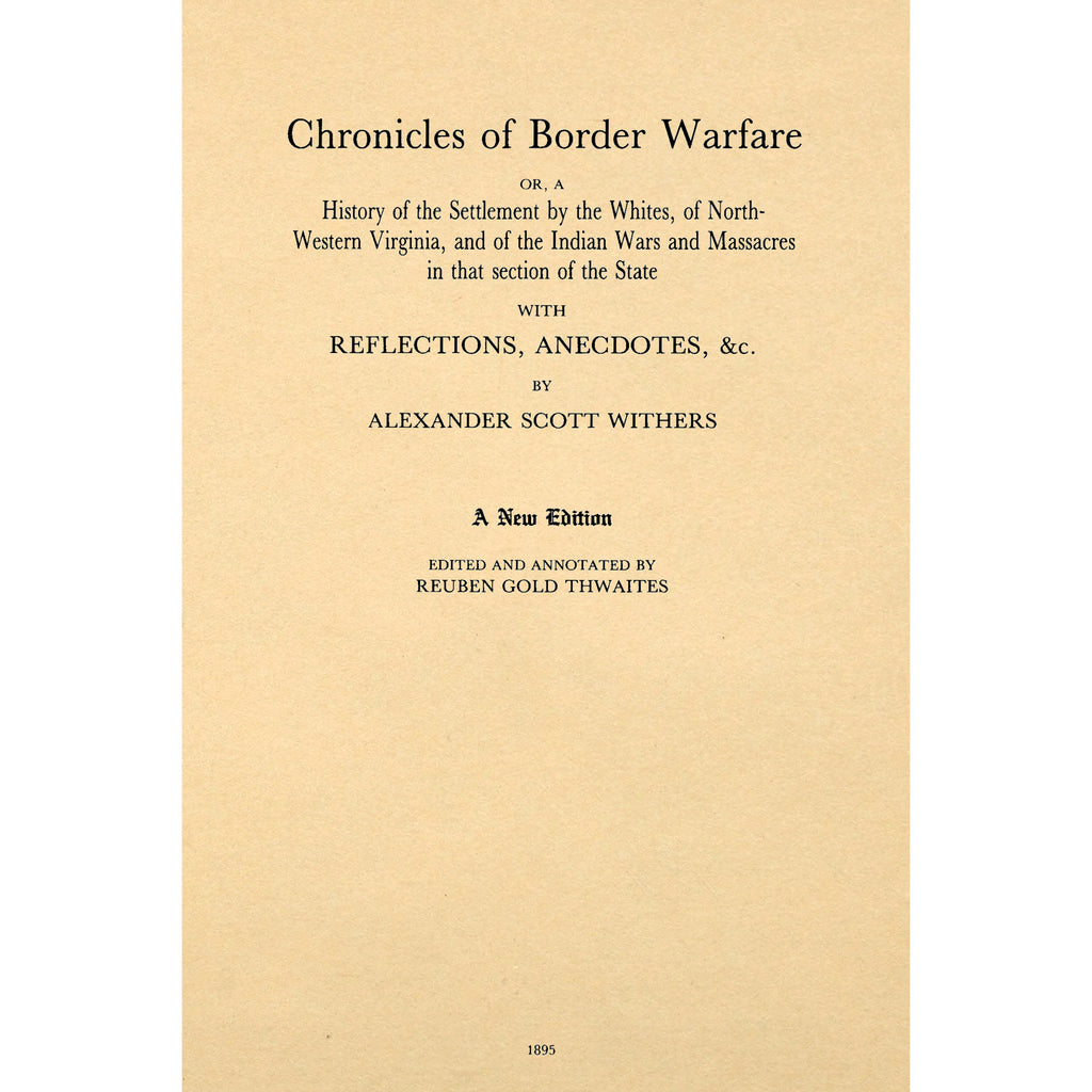 Chronicles of Border Warfare,