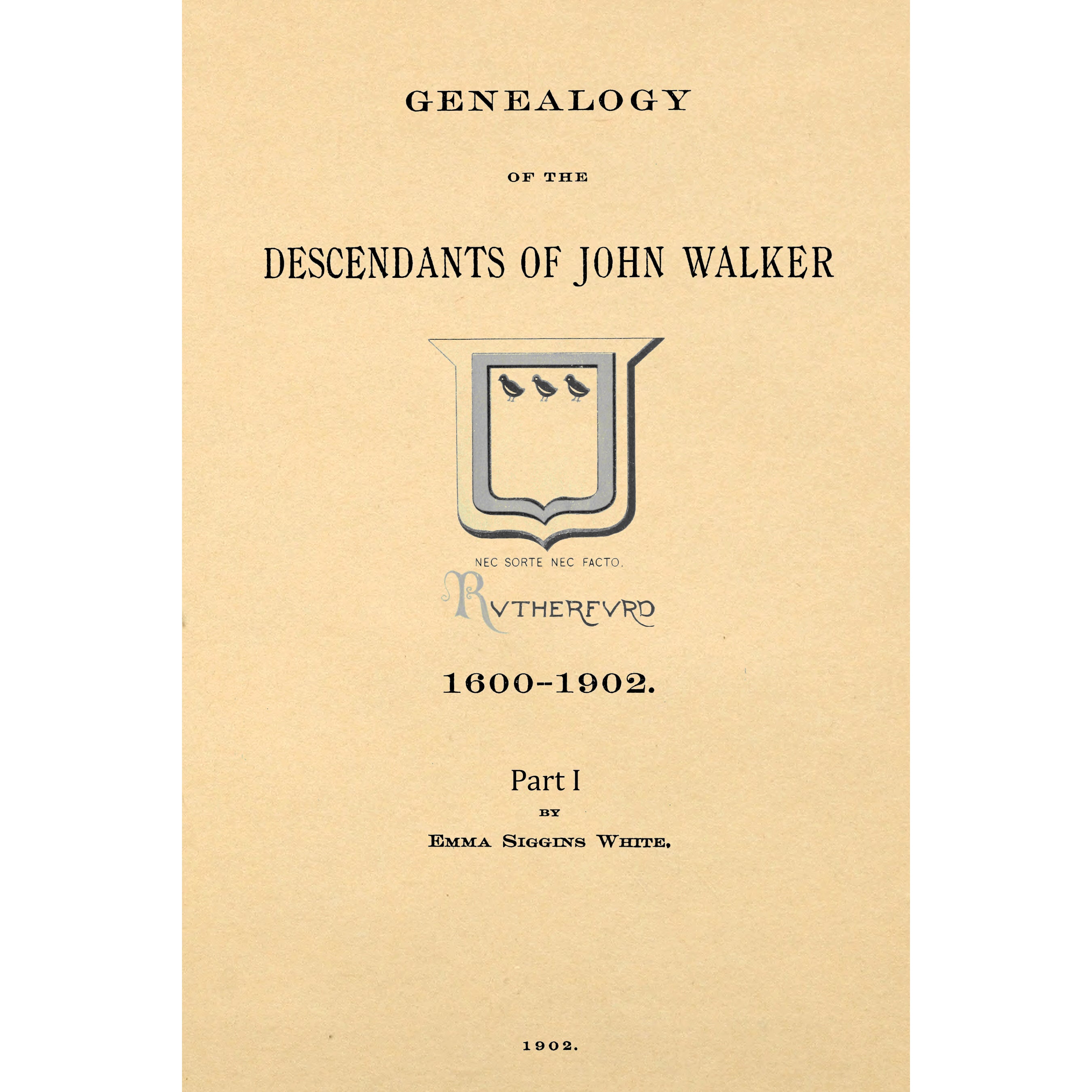 Descendants Of John Walker Of Wigton, Scotland