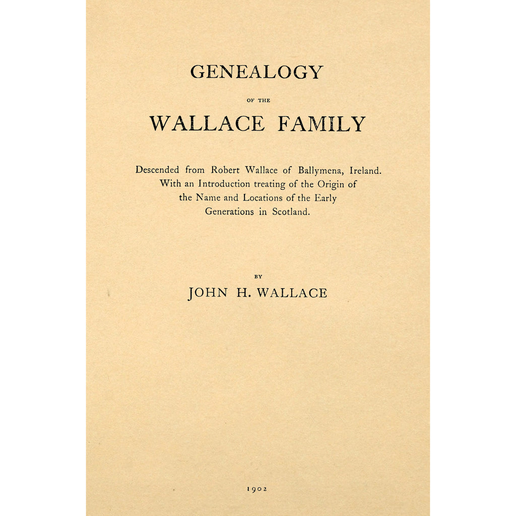 Genealogy of the Wallace Family