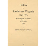 History Of Southwest Virginia, 1746-1786, Washington County 1777-1870