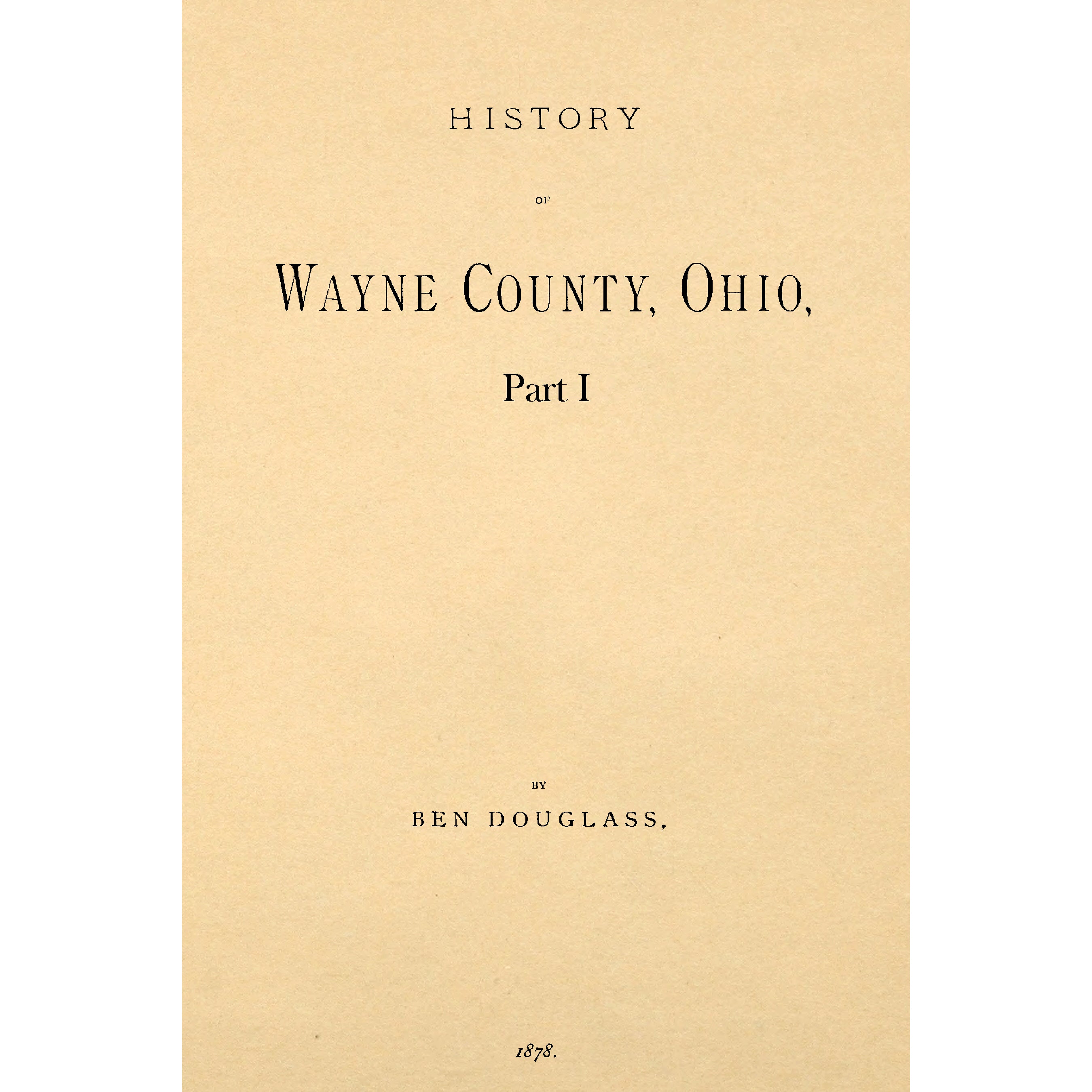 History Of Wayne County, Ohio