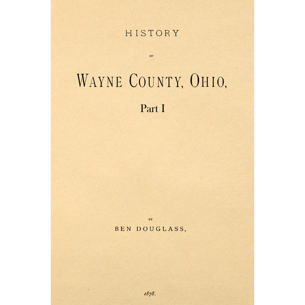 History Of Wayne County, Ohio