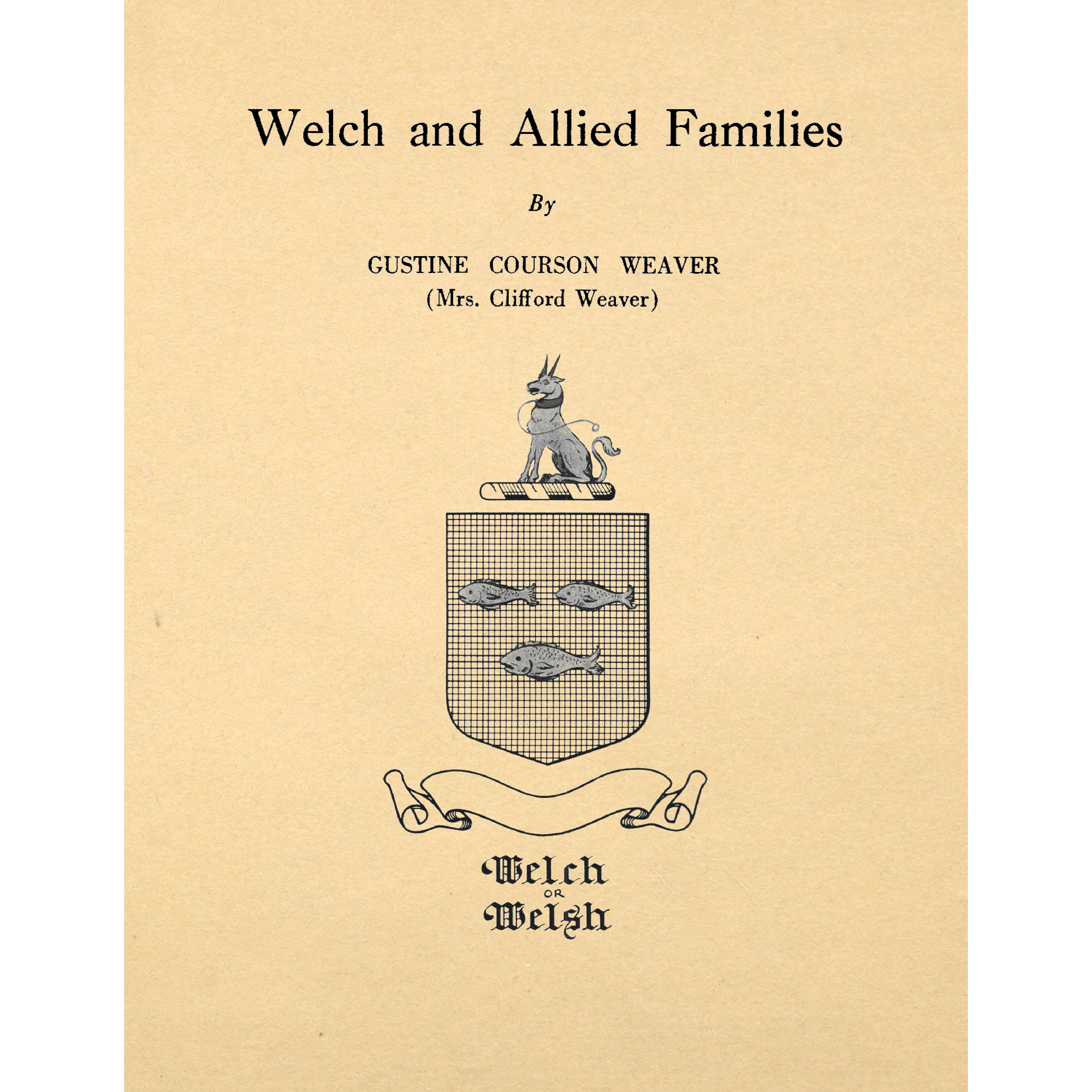 Welch and Allied Families