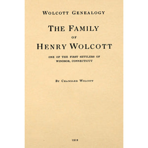 Wolcott Genealogy